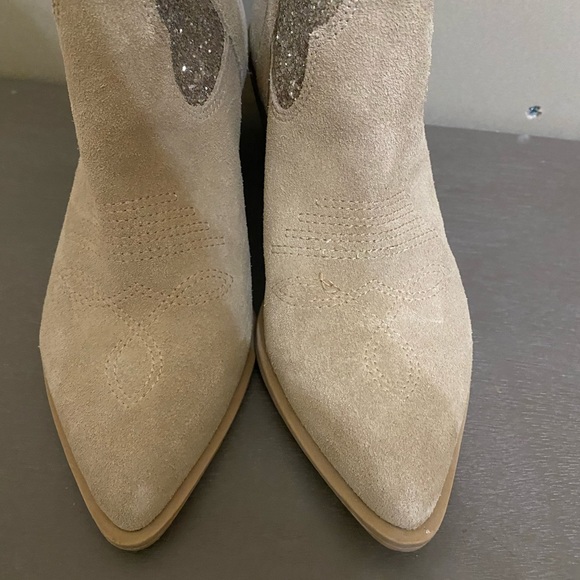 DOLCE VITA Shreya Glitter Suede Cowboy Boots - Picture 4 of 4